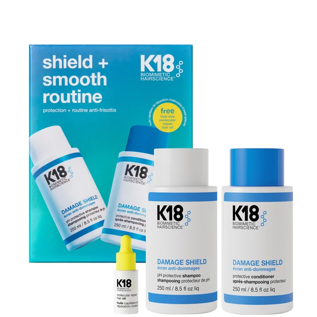 K18 Biomimetic Hairscience Shield and Smooth Routine